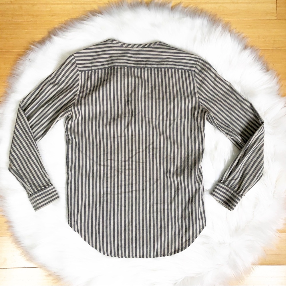 Isabel Marant Etoile Striped 1/4 button Popover S - Picture 6 of 7